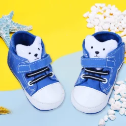 My Buddy Bear Cute And Stylish Comfy Velcro Booties - Blue