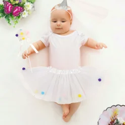 My Cheerleader Pom Pom White Tutu Skirt And Accessory Set