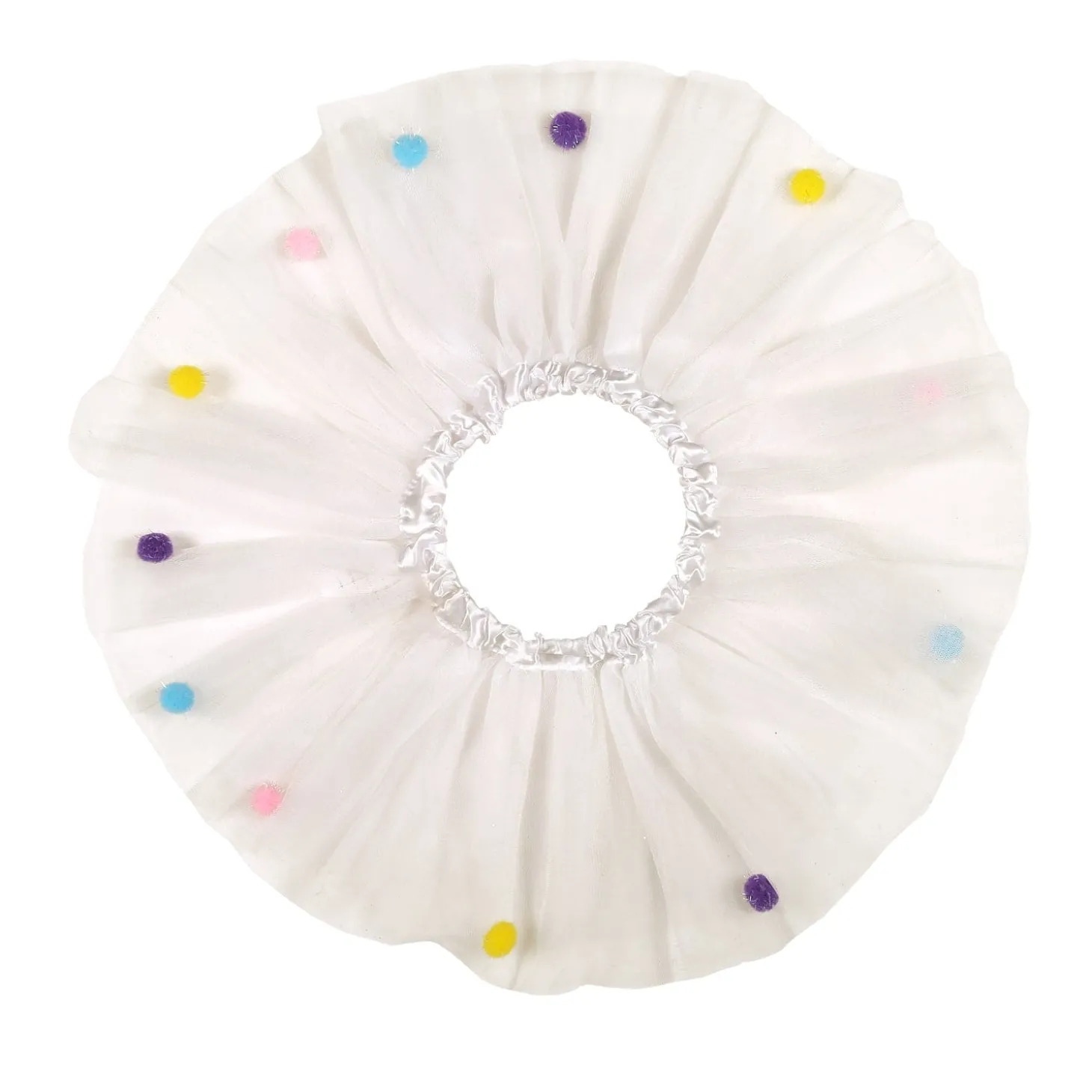 My Cheerleader Pom Pom White Tutu Skirt And Accessory Set