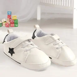 My Star White And Black Casual Booties