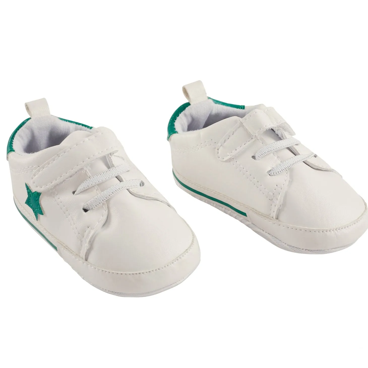 My Star White And Green Casual Booties