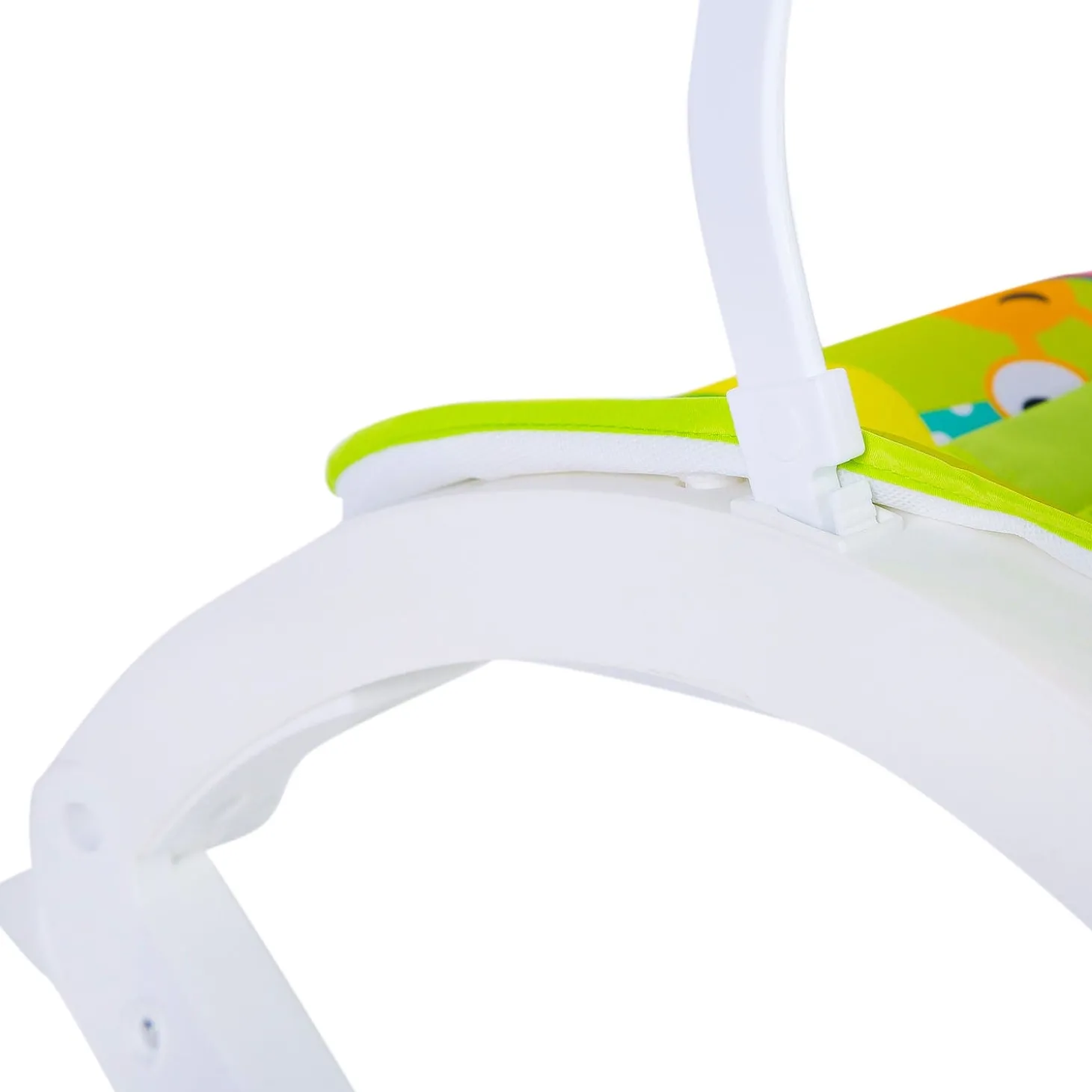 Newborn To Toddler Happy Baby Bouncer With Hanging Toys Green