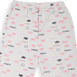 Night Suit Cotton Tshirt And Pyjama Princess Swan Pink