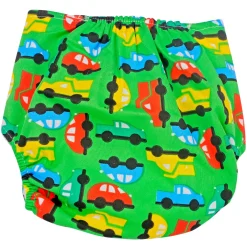 On-The-Go Orange And Green Reusable Diaper