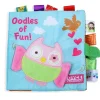 Oodles Owl Educational Learning 3D Cloth Book With Rustle Paper - Multicolour