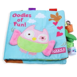 Oodles Owl Educational Learning 3D Cloth Book With Rustle Paper - Multicolour