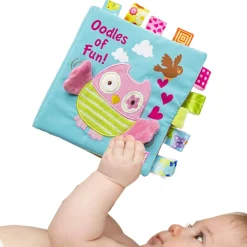 Oodles Owl Educational Learning 3D Cloth Book With Rustle Paper - Multicolour