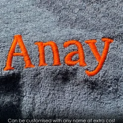 Orange Stripe Blue Star Bathrobe