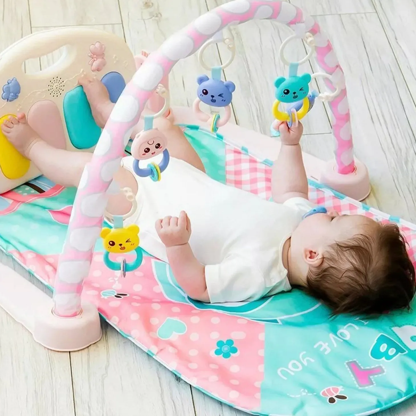 Owl Blue Piano Activity Gym