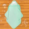 Owl Green Hooded Towel