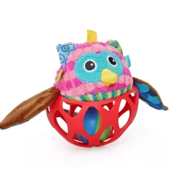 Owl Red Rattle Ball