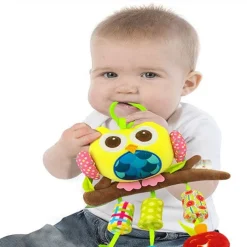 Owl Yellow Musical Hanging Training Toy