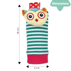 Owls In Love Multicolour Set of 2 Socks Rattle