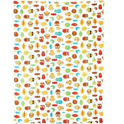 Owls In The Forest Green Blanket