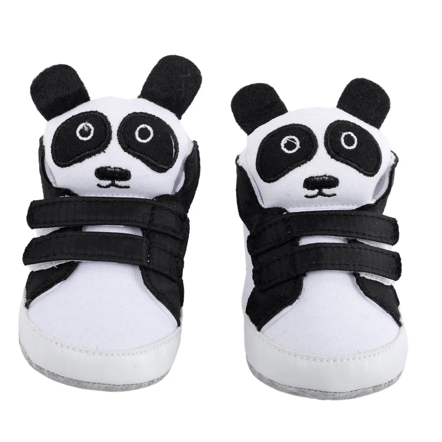 Panda Black Velcro Booties