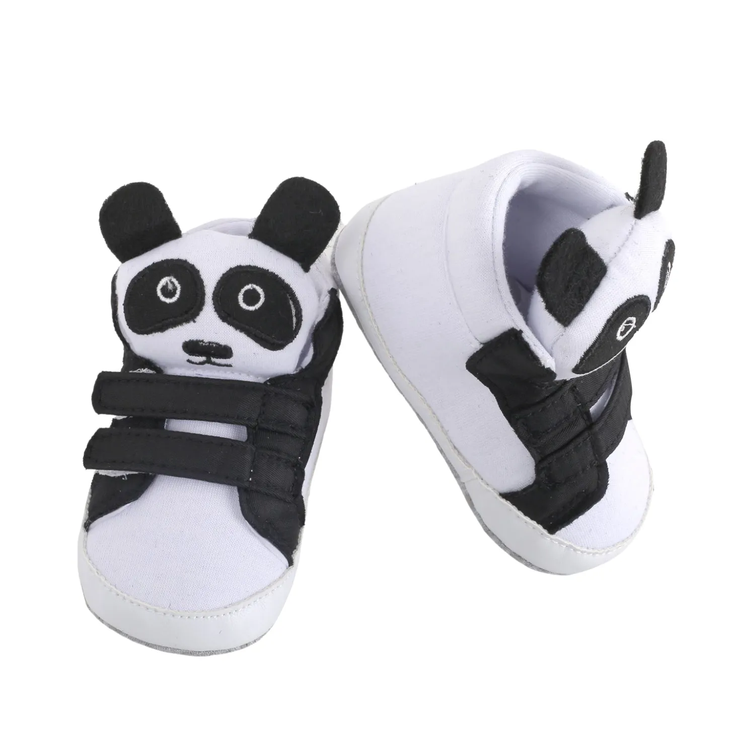 Panda Black Velcro Booties