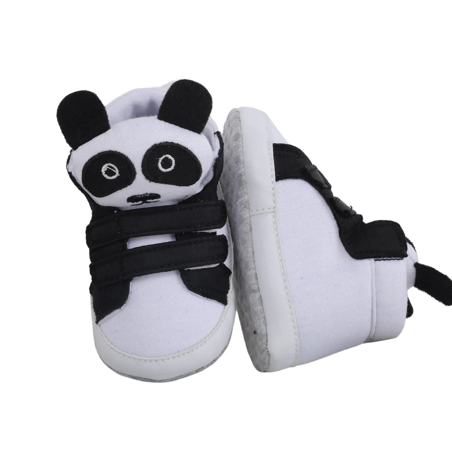 Panda Black Velcro Booties