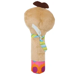 Parrot Cream Handheld Rattle