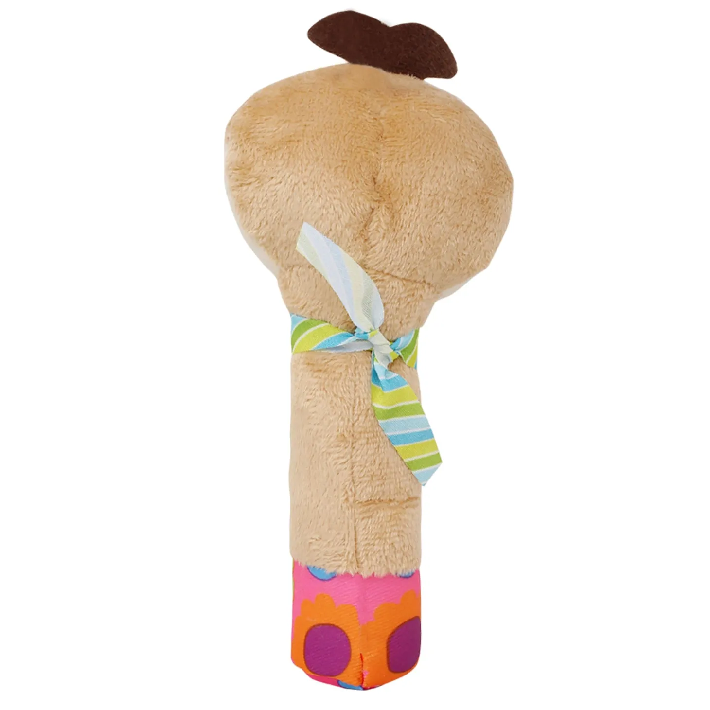 Parrot Cream Handheld Rattle