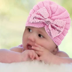 Partywear Pink Turban Cap