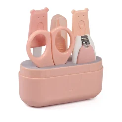 Peach Grooming Kit of 5 Pcs with a Nail Clipper