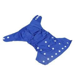 Plain Blue Adjustable & Washable Diaper