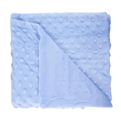 Plain Blue Double Sided Bubble Blanket