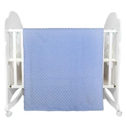 Plain Blue Double Sided Bubble Blanket