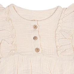 Plain Full Sleeve Cream 1 Piece Romper