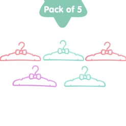 Plain Multicolour 5 Pk Baby Hanger