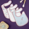 Plain Pink 3 Pk Bibs