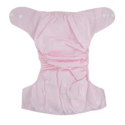 Plain Pink Adjustable & Washable Diaper