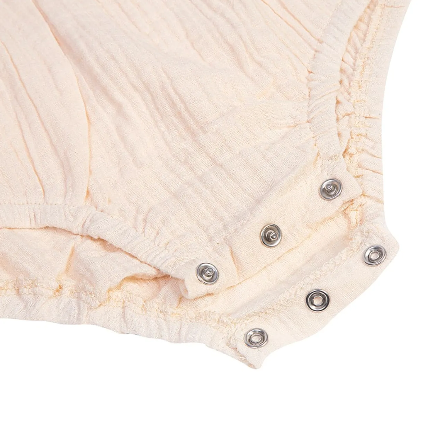 Plain Sleeveless Cream 1 Piece Romper