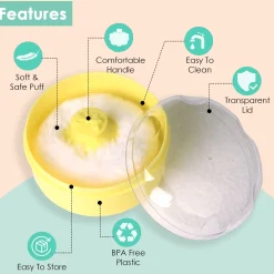 Plain Yellow Powder Puff