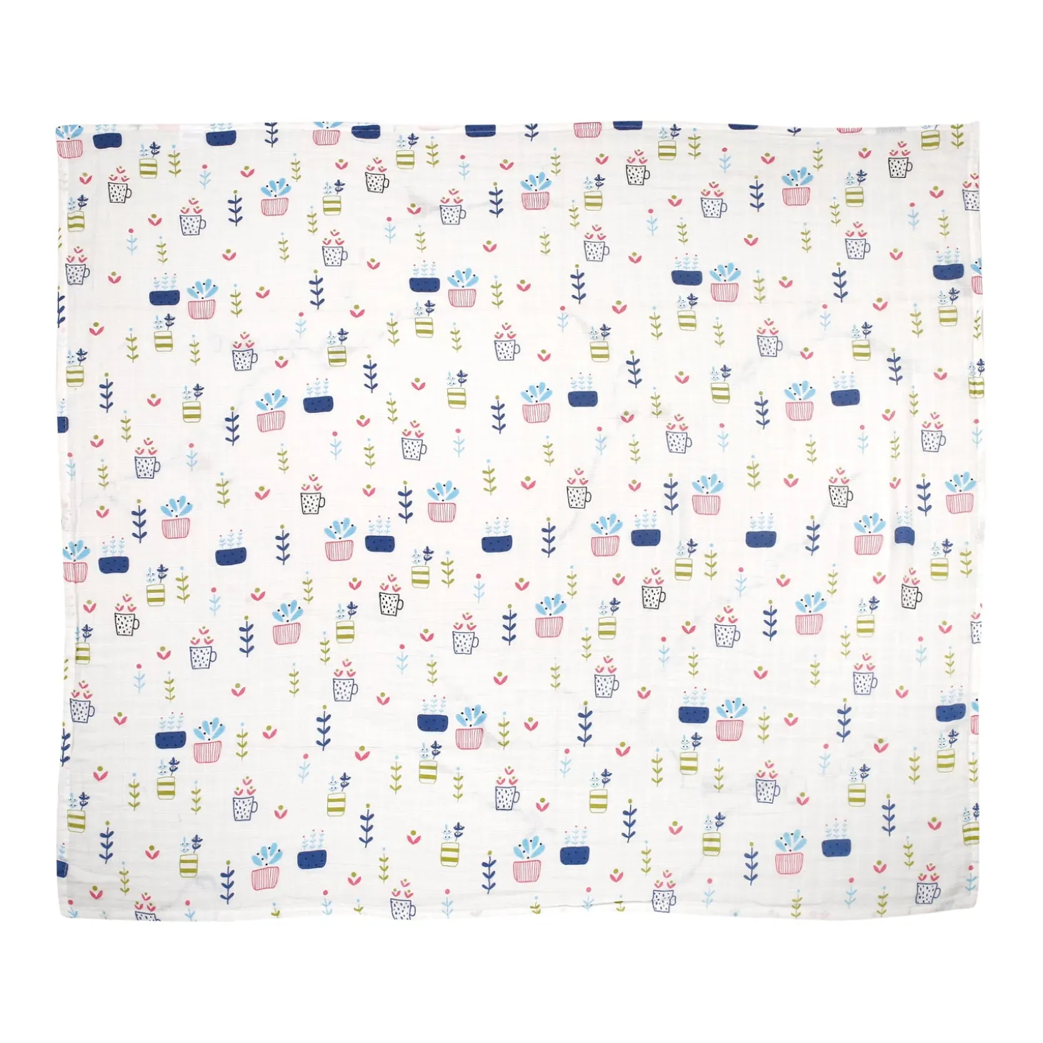 Plant Lover Multicolour Muslin Swaddle