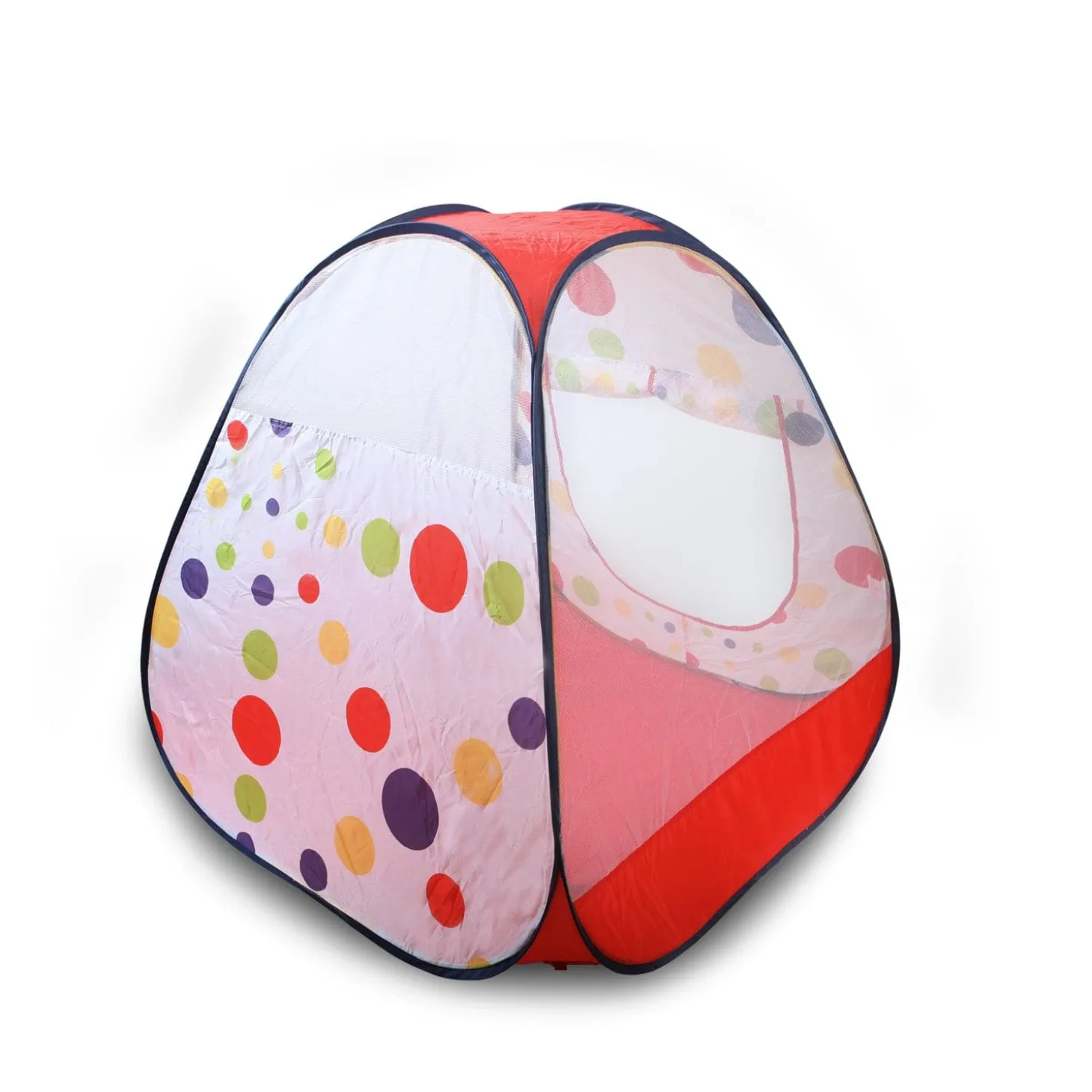 Playtime Foldable Ball Pit Tent Polka Dotted - Red