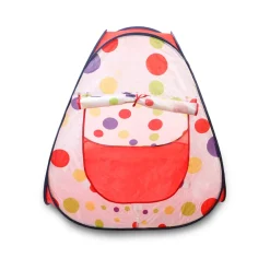 Playtime Foldable Ball Pit Tent Polka Dotted - Red