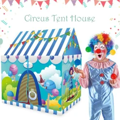 Playtime Foldable Tent House Circus - Blue