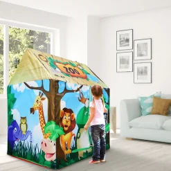 Playtime Foldable Tent House Zoo - Green