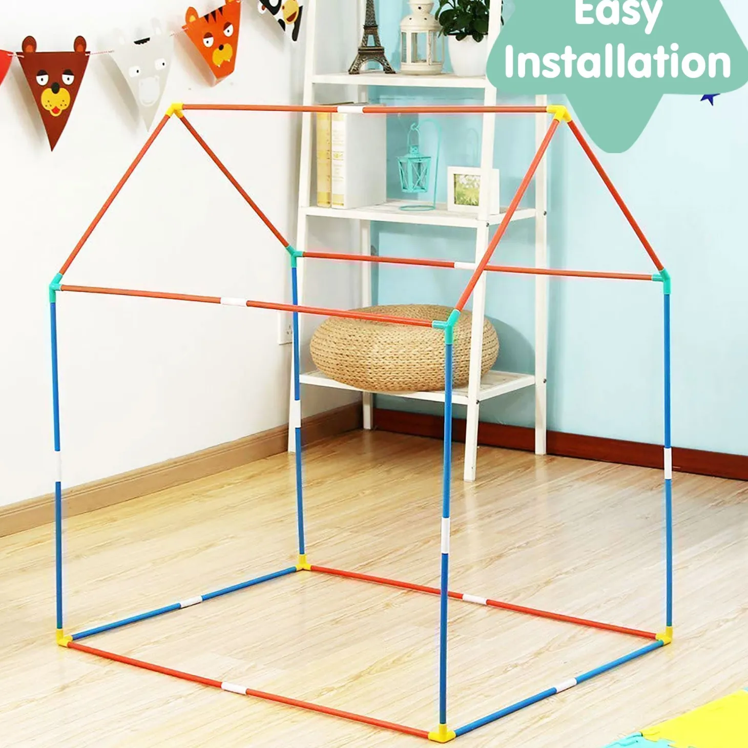 Playtime Foldable Tent House Zoo - Green