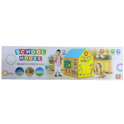 Playtime Foldable Tent House School Time - Multicolour