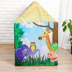 Playtime Foldable Tent House Zoo - Green