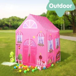 Playtime Foldable Tent House Princess Home - Pink
