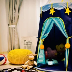 Playtime Foldable Tent House Starry Night - Blue