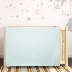 Polka Dotted Blue Blanket