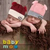 Pom Pom Maroon And Pink 2 Pk Woolen Cap