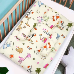 Premium Bedding Gift Set I Love Animals Cream