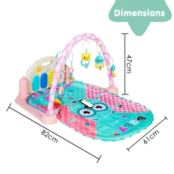 Premium Owl Blue Piano Activity Gym