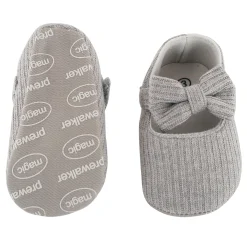 Pretty Bow Grey Booties