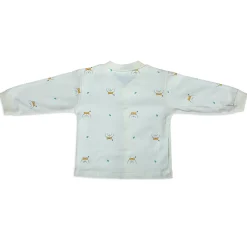 Puppy Face Full Sleeves 2 Piece Buttoned Pyjama Set Night Suit - Yellow